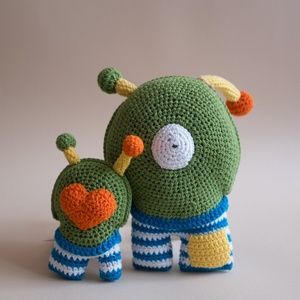 Ecofriendly Monster Character Crochet Plush Toy